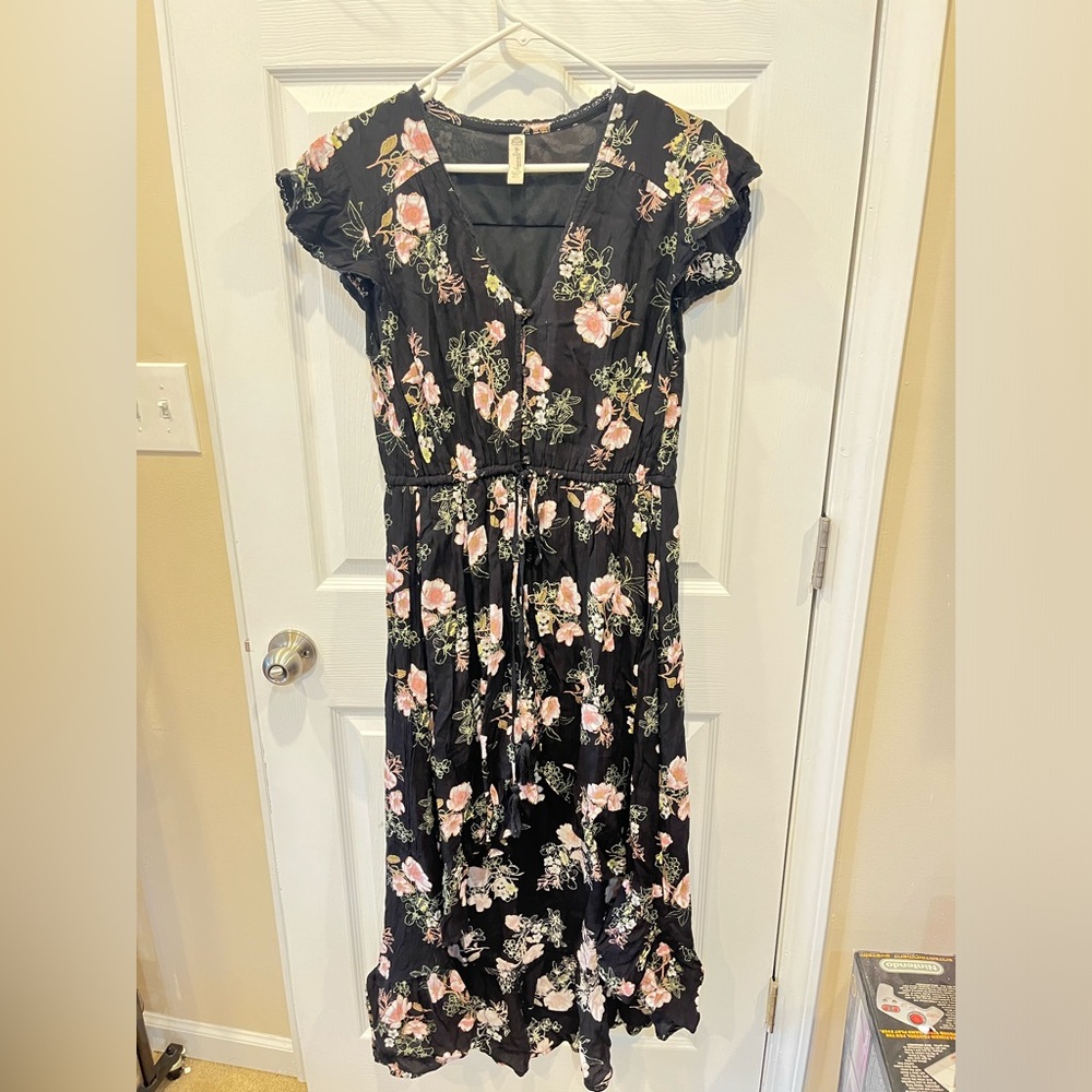 American rag floral dress hi lo large